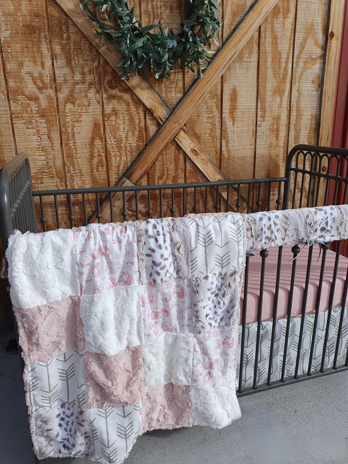 New Release Girl Crib Bedding- Dusty Rose Classic Winnie Pooh Toile Baby Bedding &amp; Nursery Collection - DBC Baby Bedding Co 