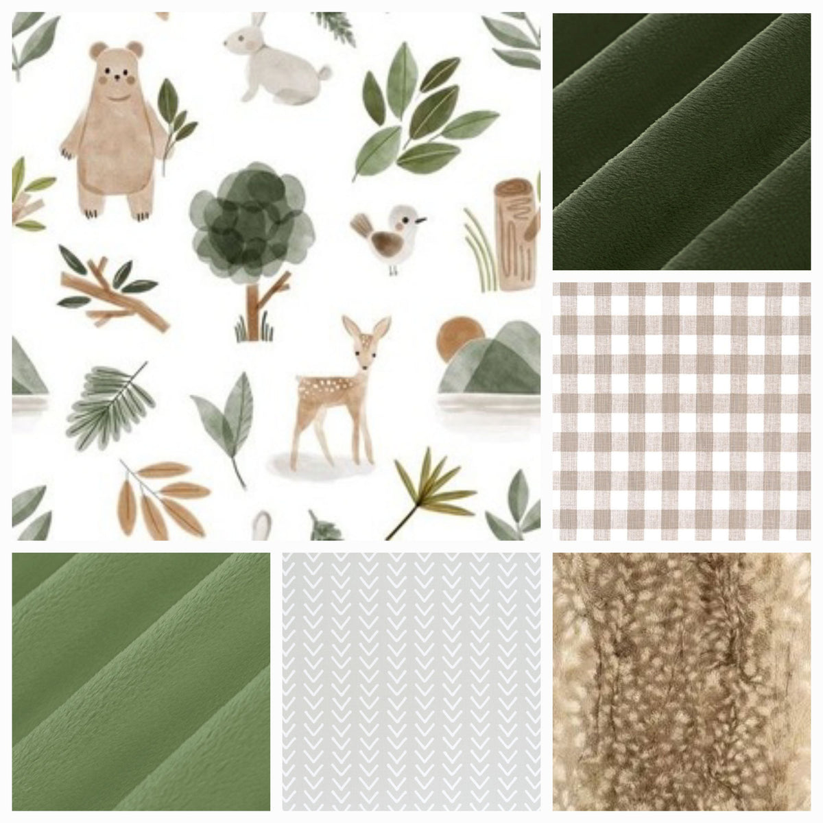 New Release Neutral Crib Bedding- Deer and Bear Woodland Baby &amp; Toddler Bedding Collection - DBC Baby Bedding Co 