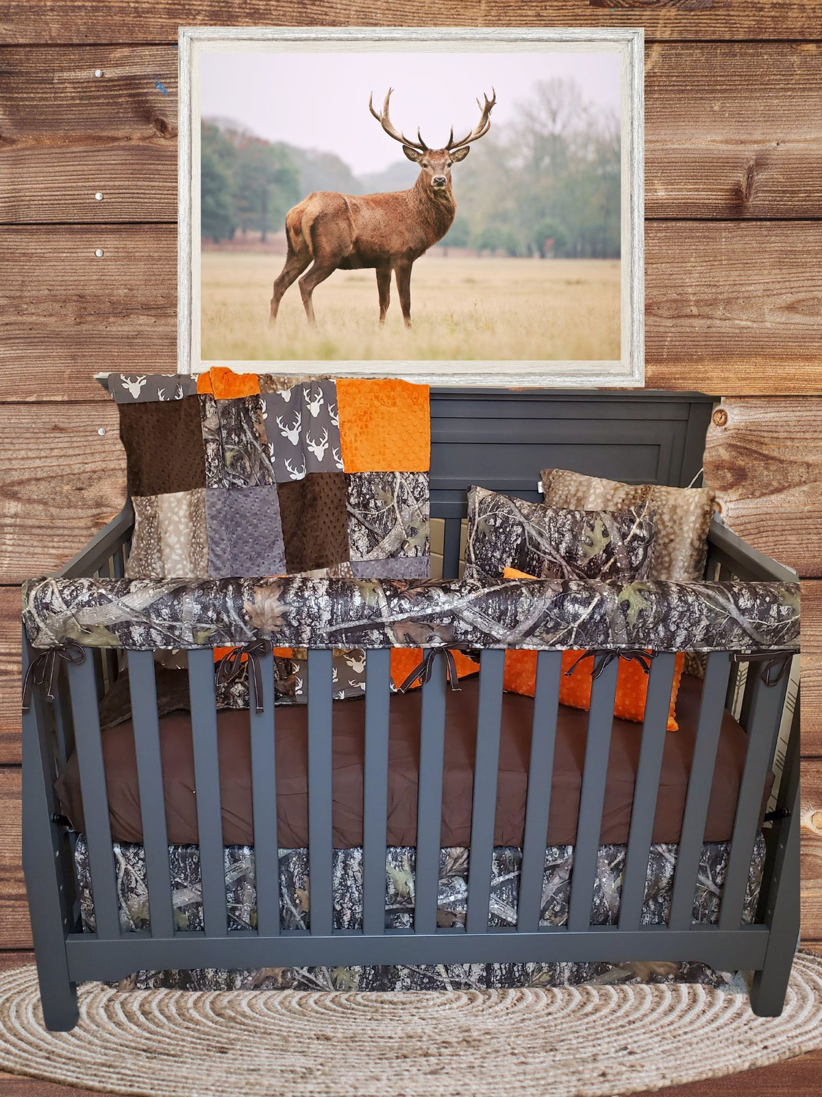 Boy Crib Bedding - Camo Hunting Woodland Baby &amp; Toddler Bedding Collection - DBC Baby Bedding Co 