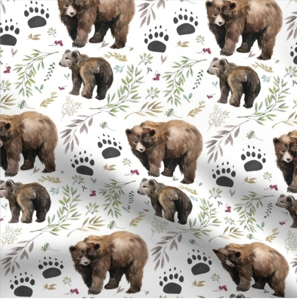 Crib Sheet - Mama Bear & Baby Bear - DBC Baby Bedding Co 