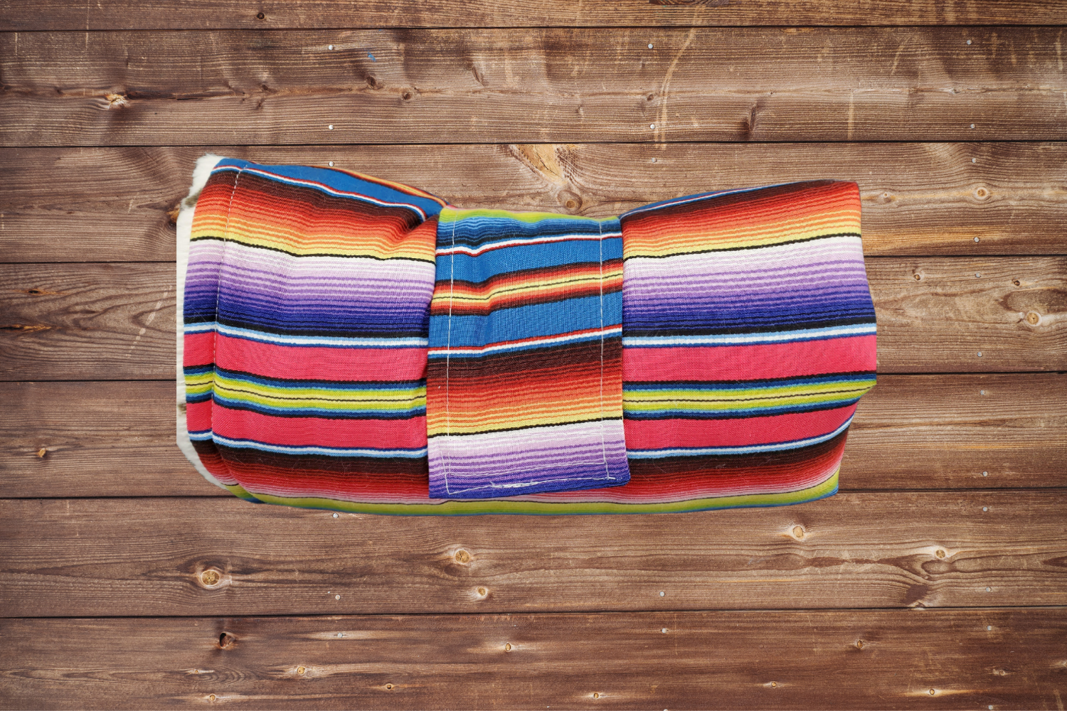 On the Go Changing Pad - Purple Serape with Cow Minky interior - DBC Baby Bedding Co 
