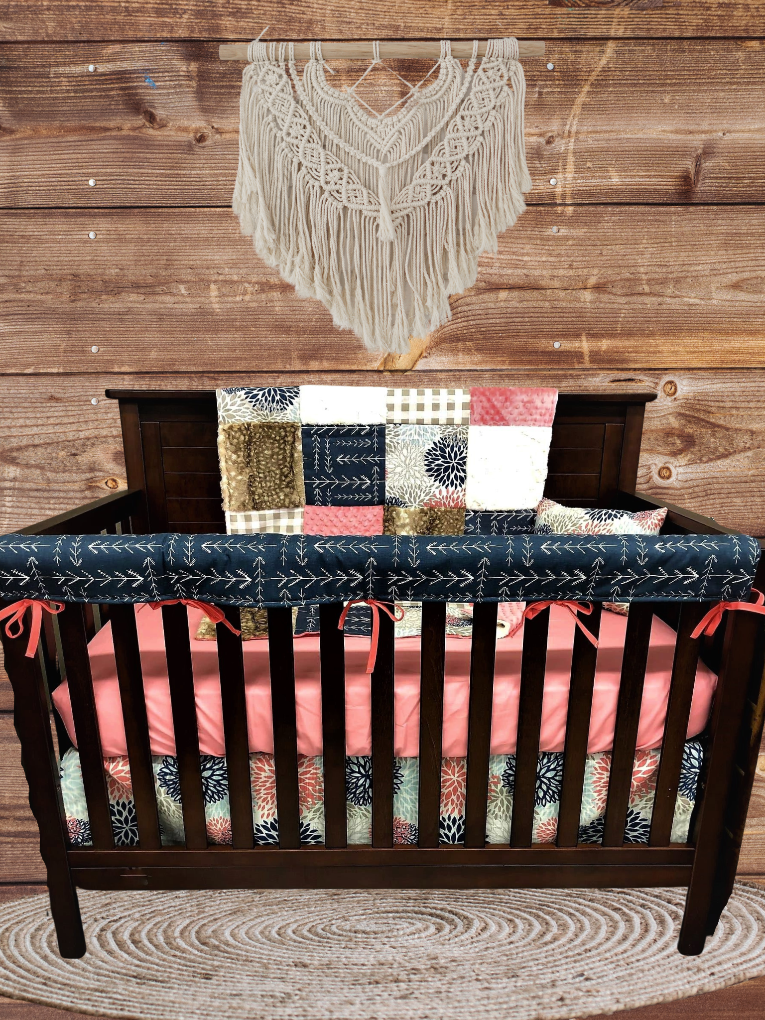 Rustic woodland crib bedding girl online