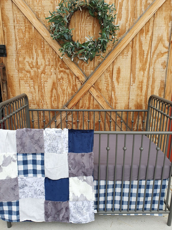 Patchwork sales crib bedding