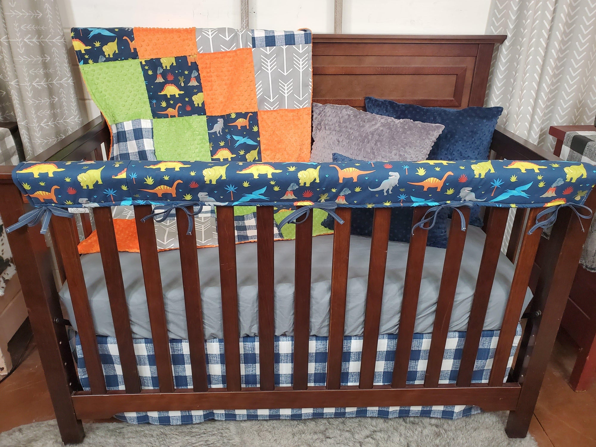 Boy Crib Bedding- Dinosaur Collection - DBC Baby Bedding Co 