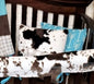 Boy Crib Bedding - Aztec and Teal Arrow Western Baby Bedding & Nursery Collection - DBC Baby Bedding Co 