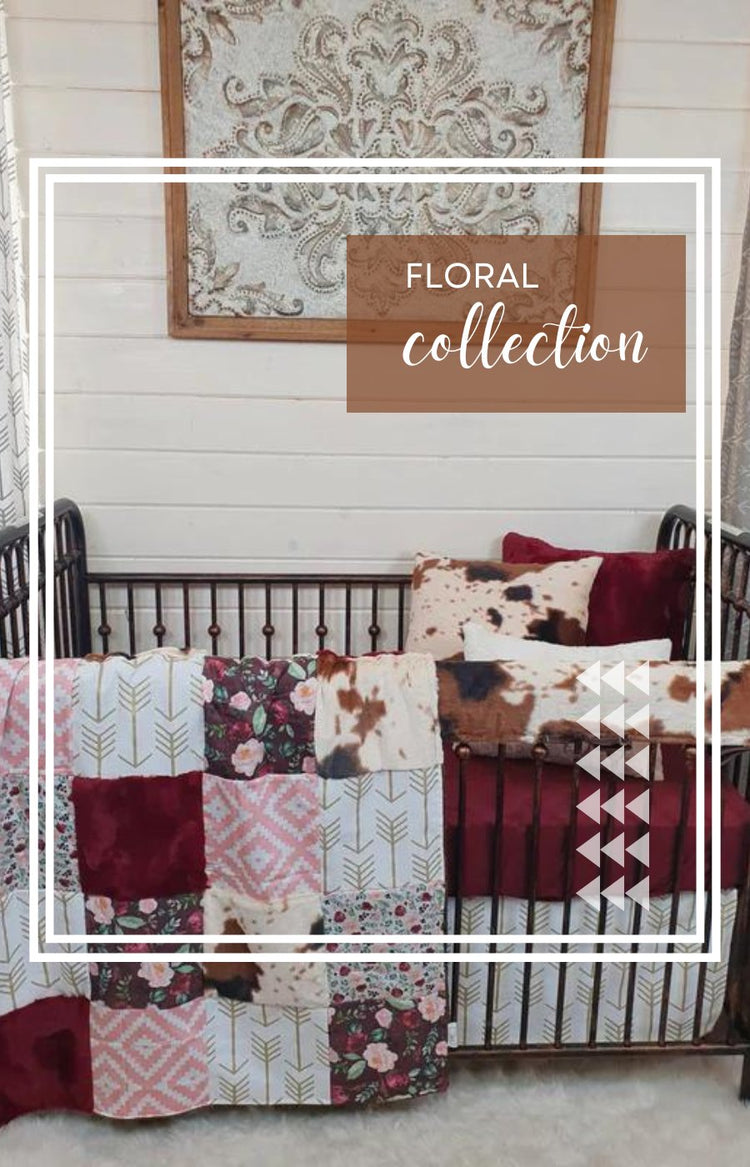 Floral Baby Bedding Collection - DBC Baby Bedding Co 