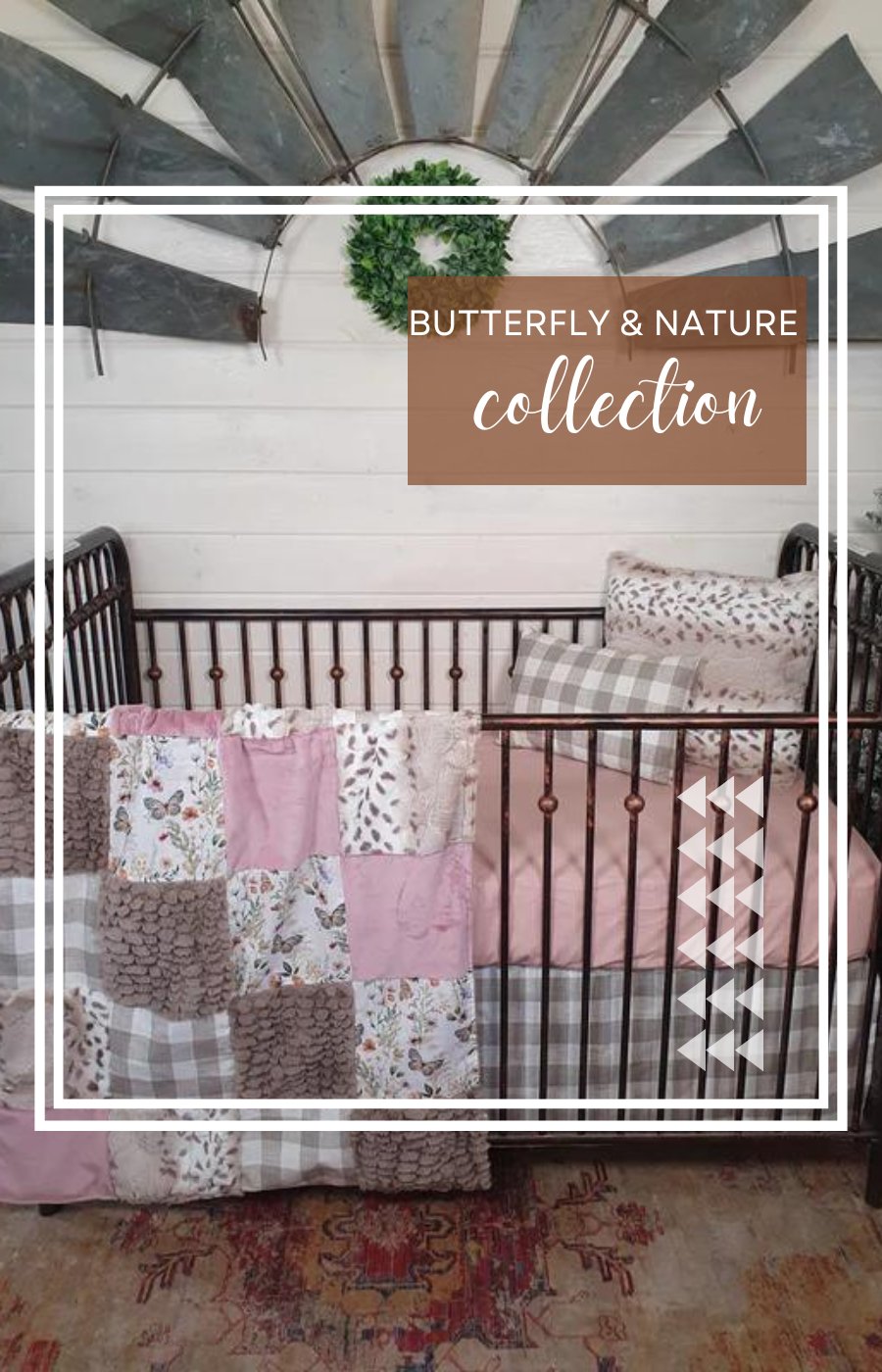 Butterfly and Nature Baby Bedding Collection