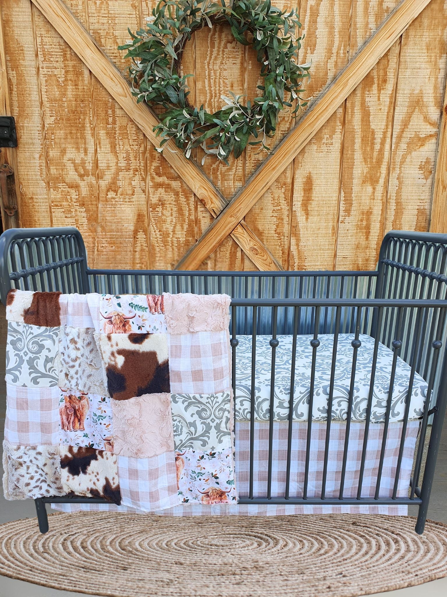 Girl Western Crib Bedding