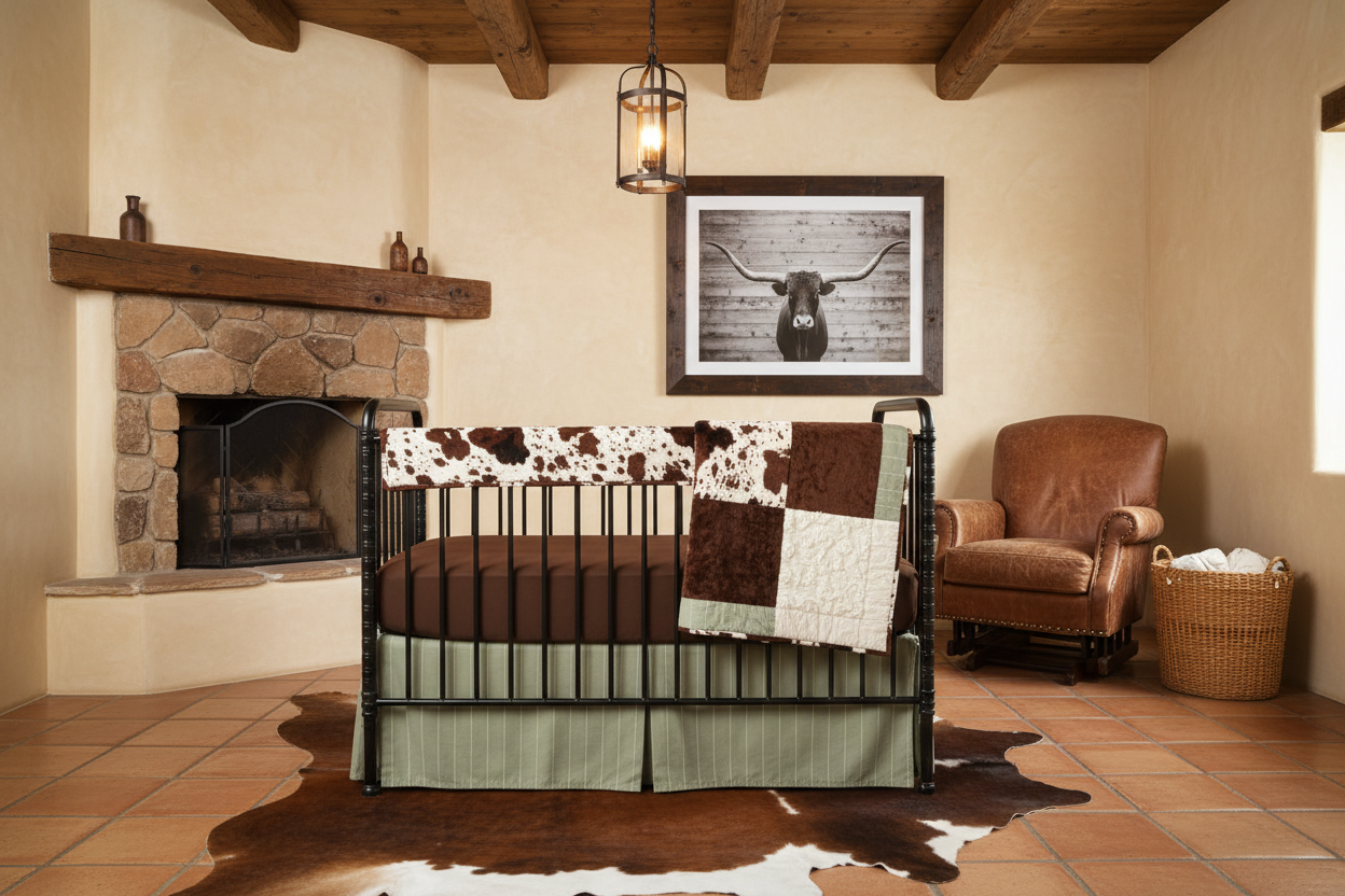 Neutral Western Crib Bedding Collection