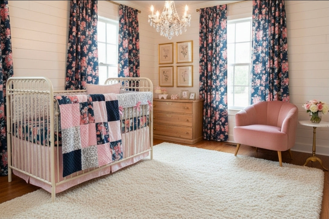 Floral Crib Bedding