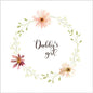 Baby Lovey - Floral Daddys Girl and lynx minky with coral satin ruffle - DBC Baby Bedding Co 