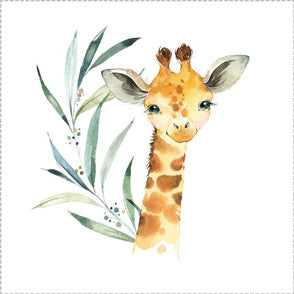 Baby Lovey - Safari Giraffe and gray minky with mint satin ruffle - DBC Baby Bedding Co 