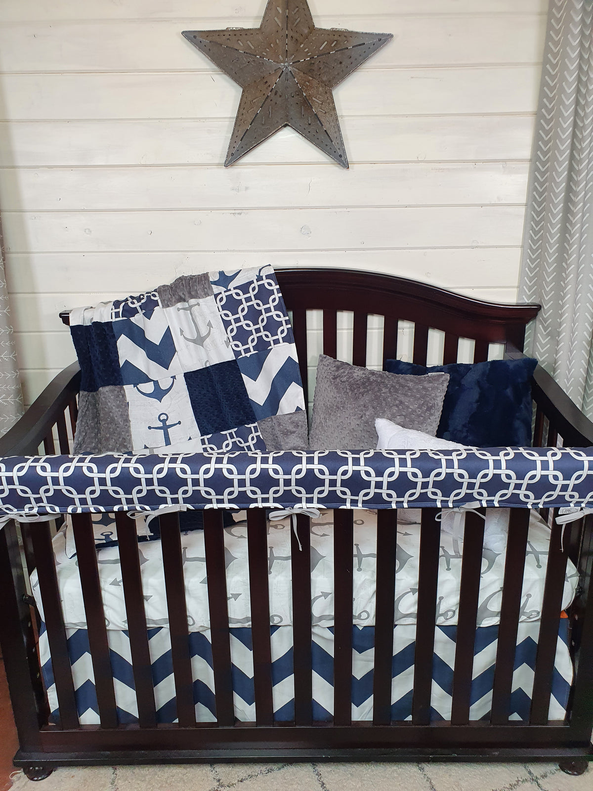 New Release Boy Crib Bedding - Nautical Anchor Baby Bedding &amp; Nursery Collection - DBC Baby Bedding Co 