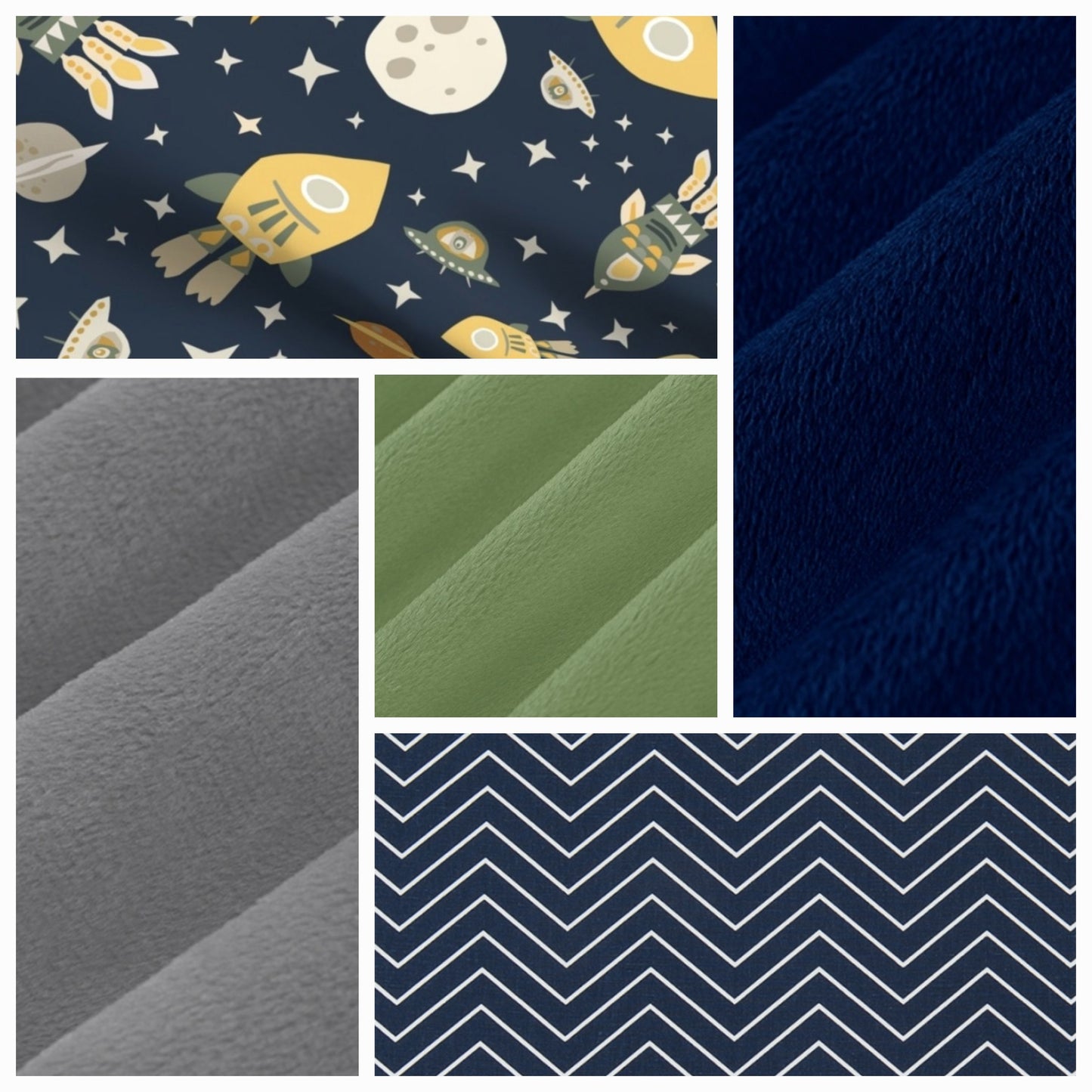 New Release Boy Crib Bedding- Rockets in Outerspace Baby Bedding and Nursery Coordinates - DBC Baby Bedding Co 