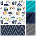 New Release Boy Crib Bedding- Construction Trucks Baby Bedding Collection - DBC Baby Bedding Co 