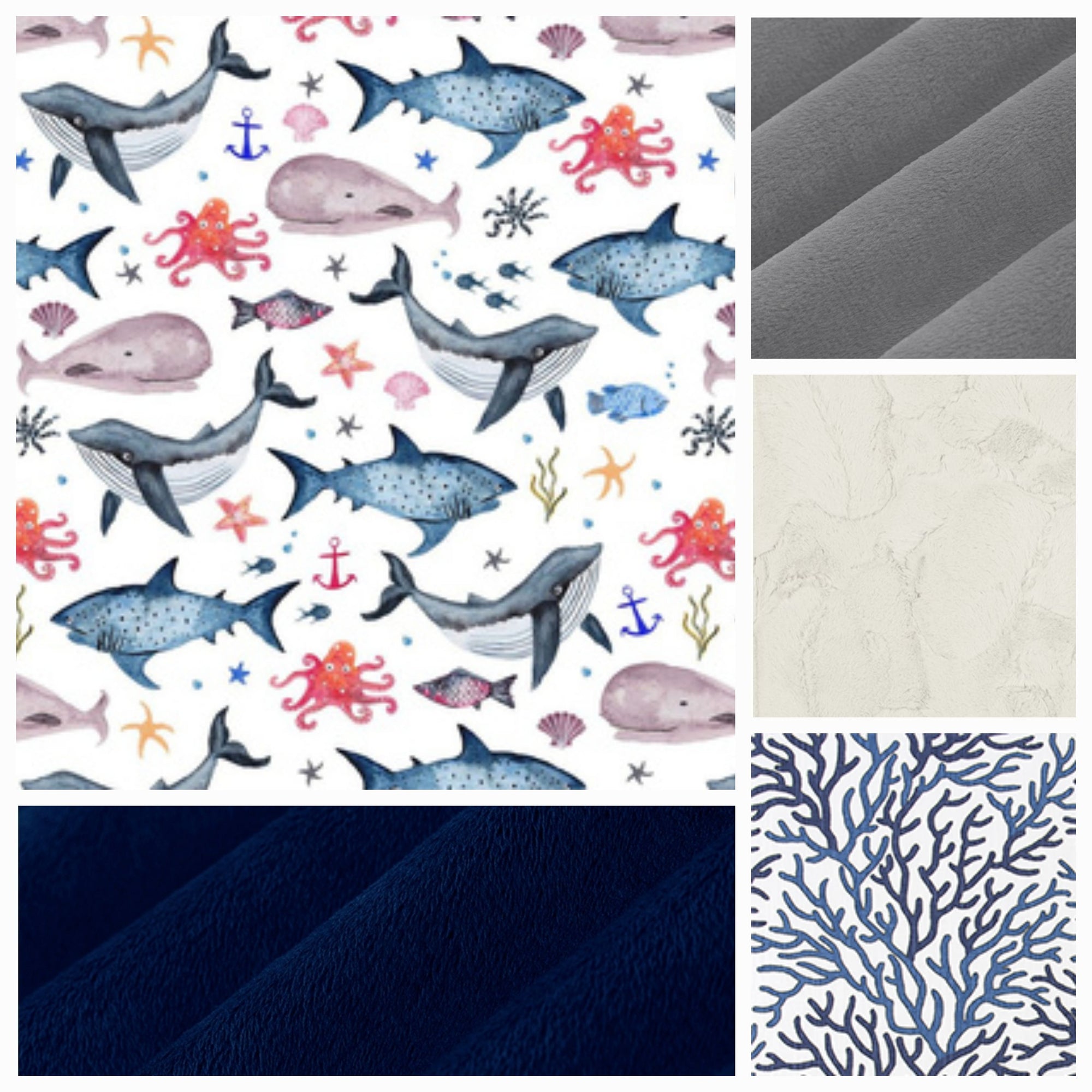 New Release Boy Crib Bedding- Under the Sea and Coral Reef Baby Bedding Collection - DBC Baby Bedding Co 