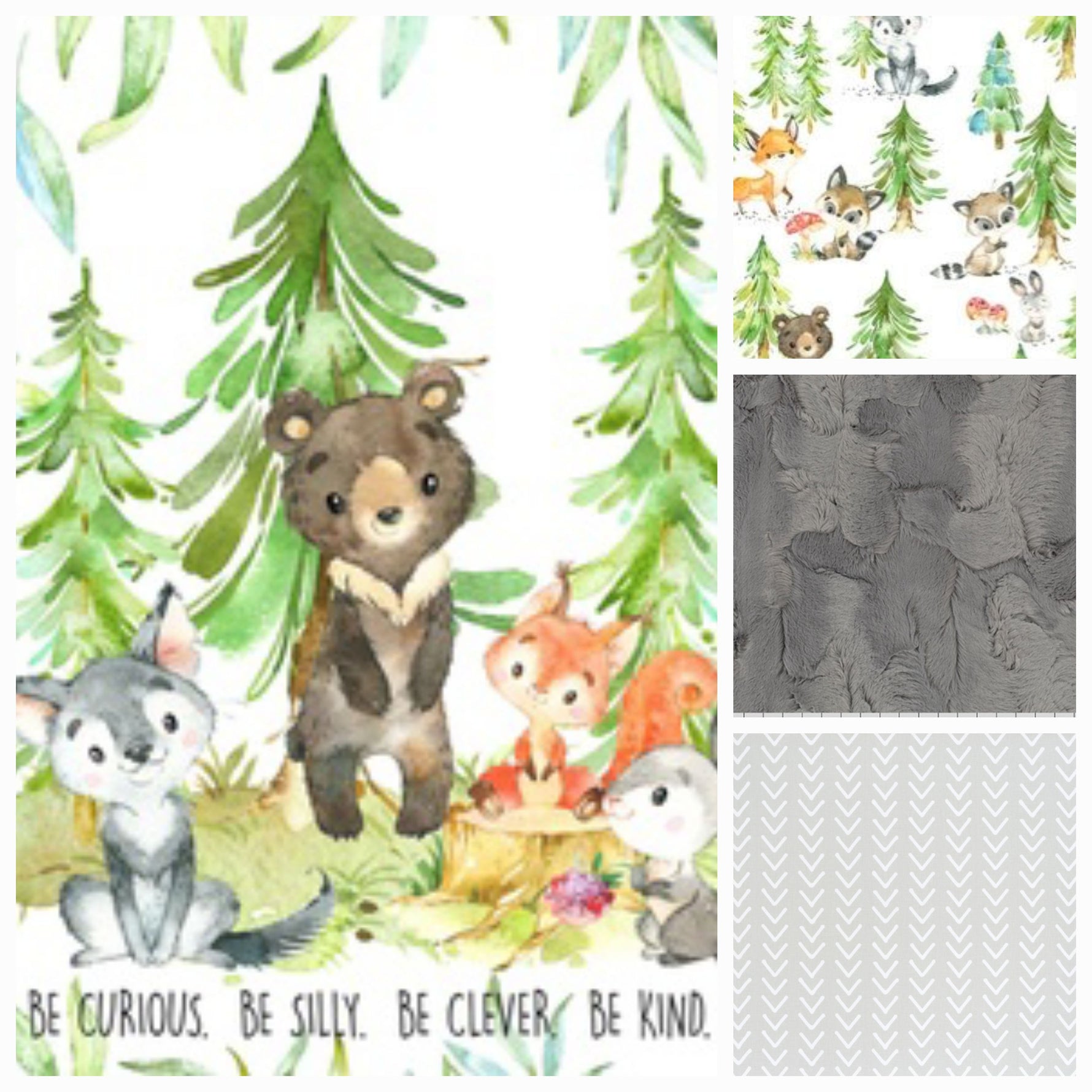 New Release Neutral Crib Bedding - Bear, Fox, Wolf Woodland Animals Baby Bedding Collection - DBC Baby Bedding Co 