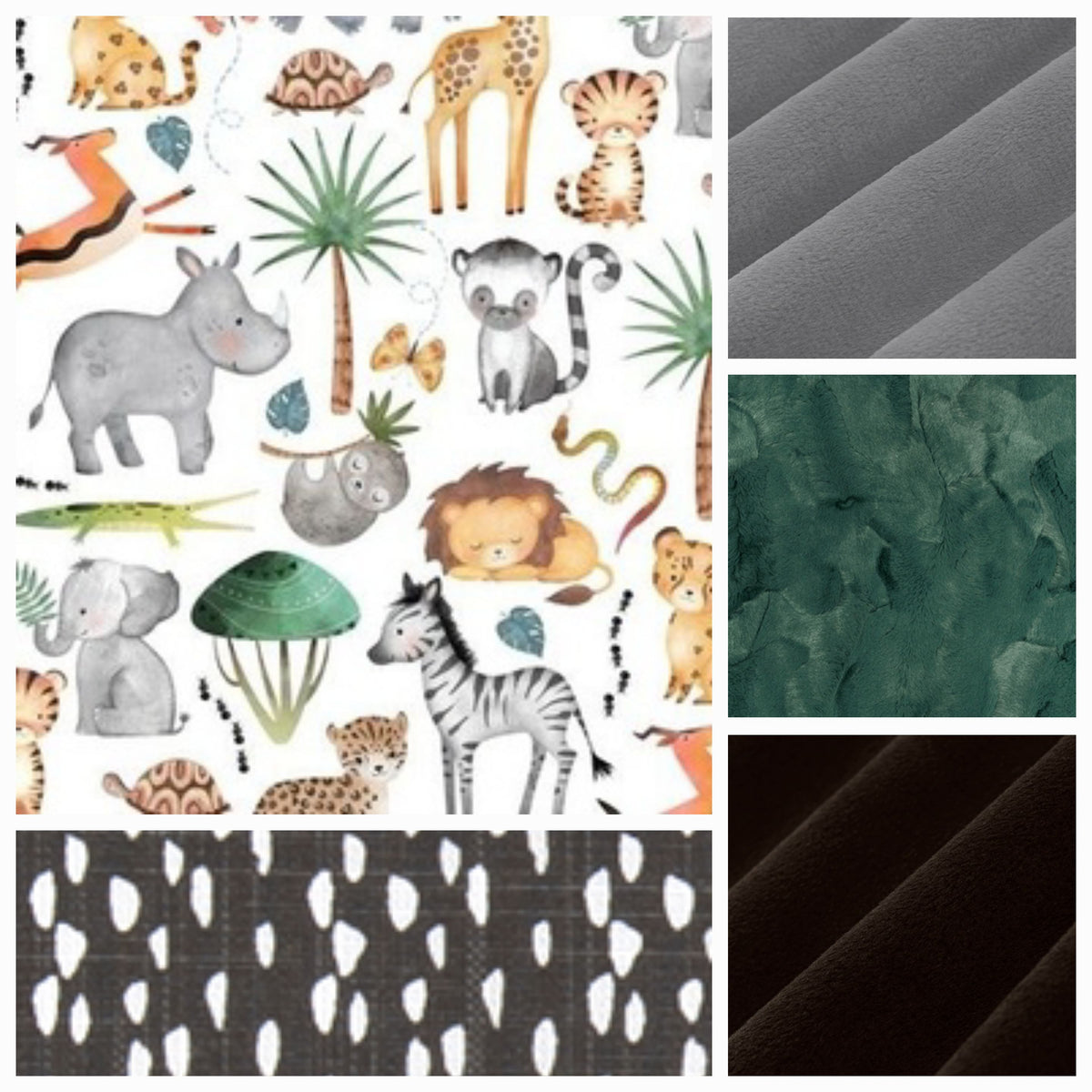 New Release Boy Crib Bedding- Elephant, Giraffe, Sloth Jungle Safari Crib Bedding Collection - DBC Baby Bedding Co 
