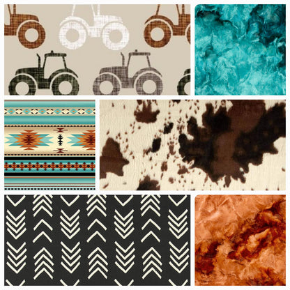 New Release Boy Crib Bedding- Tractor and  Cow Minky Farm Baby Bedding & Nursery Collection - DBC Baby Bedding Co 