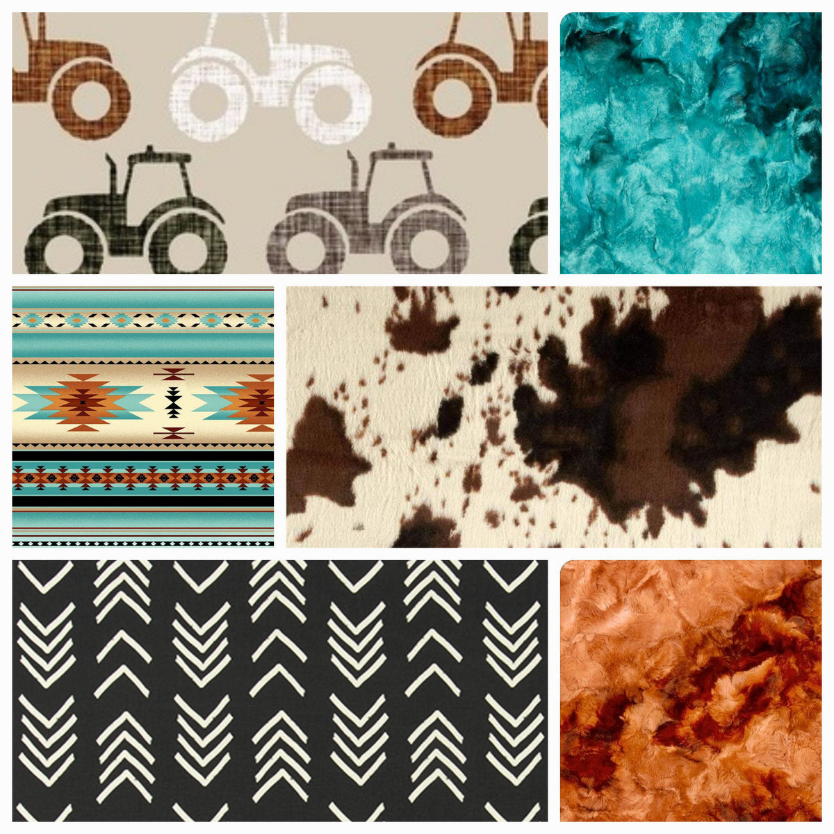 New Release Boy Crib Bedding- Tractor and  Cow Minky Farm Baby Bedding &amp; Nursery Collection - DBC Baby Bedding Co 