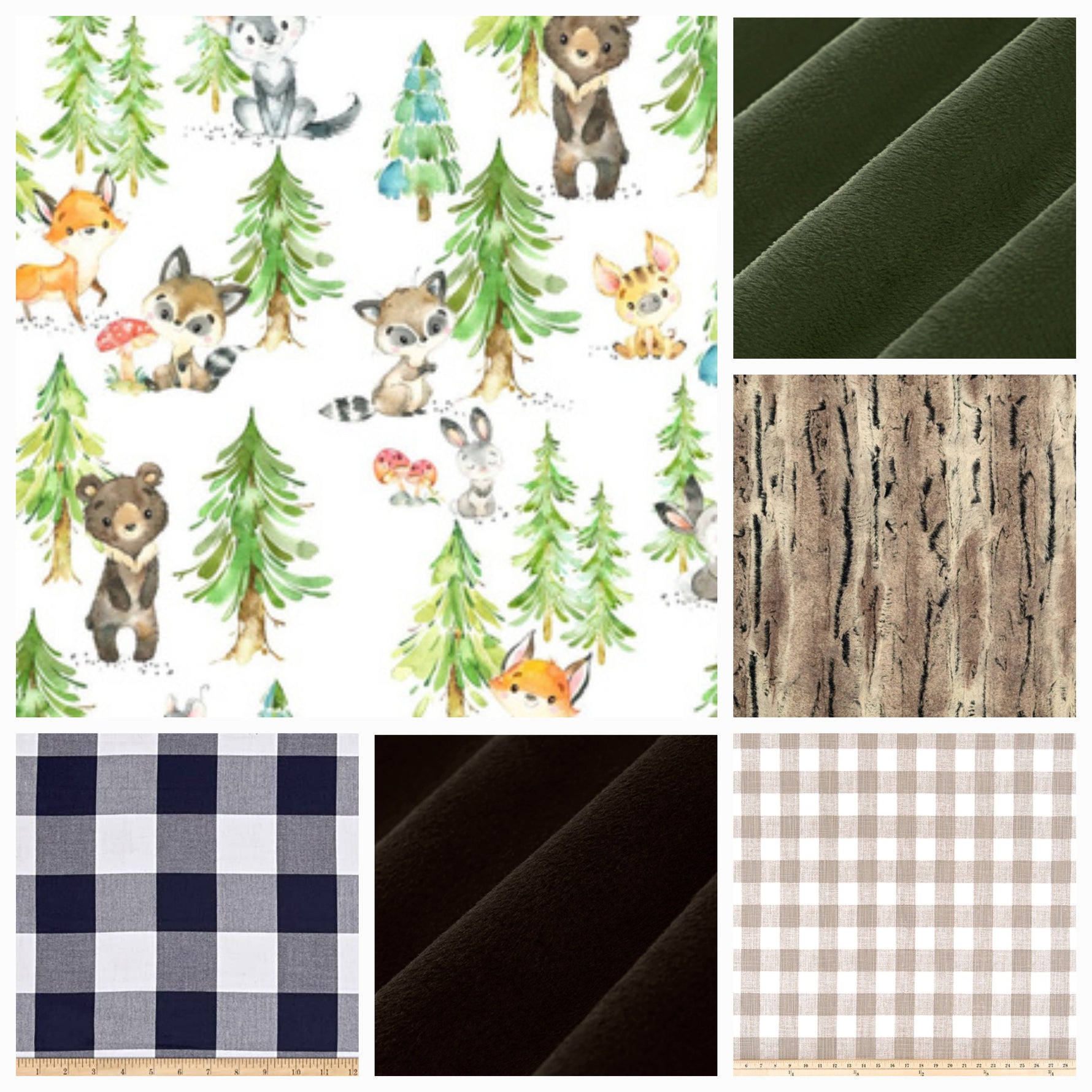 Boy Crib Bedding - Forest Animals Woodland Baby Bedding & Nursery Collection - DBC Baby Bedding Co 