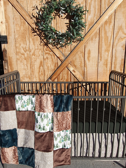 New Release Neutral Crib Bedding- Pine Tree Woodland Baby Bedding & Nursery Collection - DBC Baby Bedding Co 