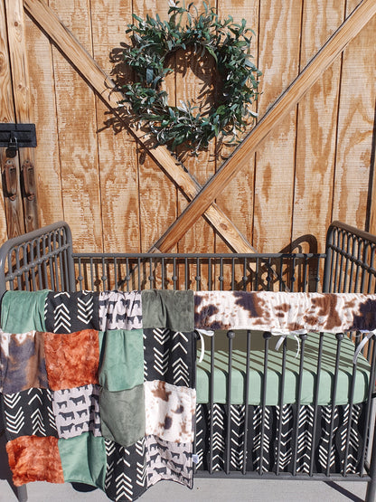 New Release Boy Crib Bedding- Boho Angus Western Baby & Toddler Bedding Collection - DBC Baby Bedding Co 