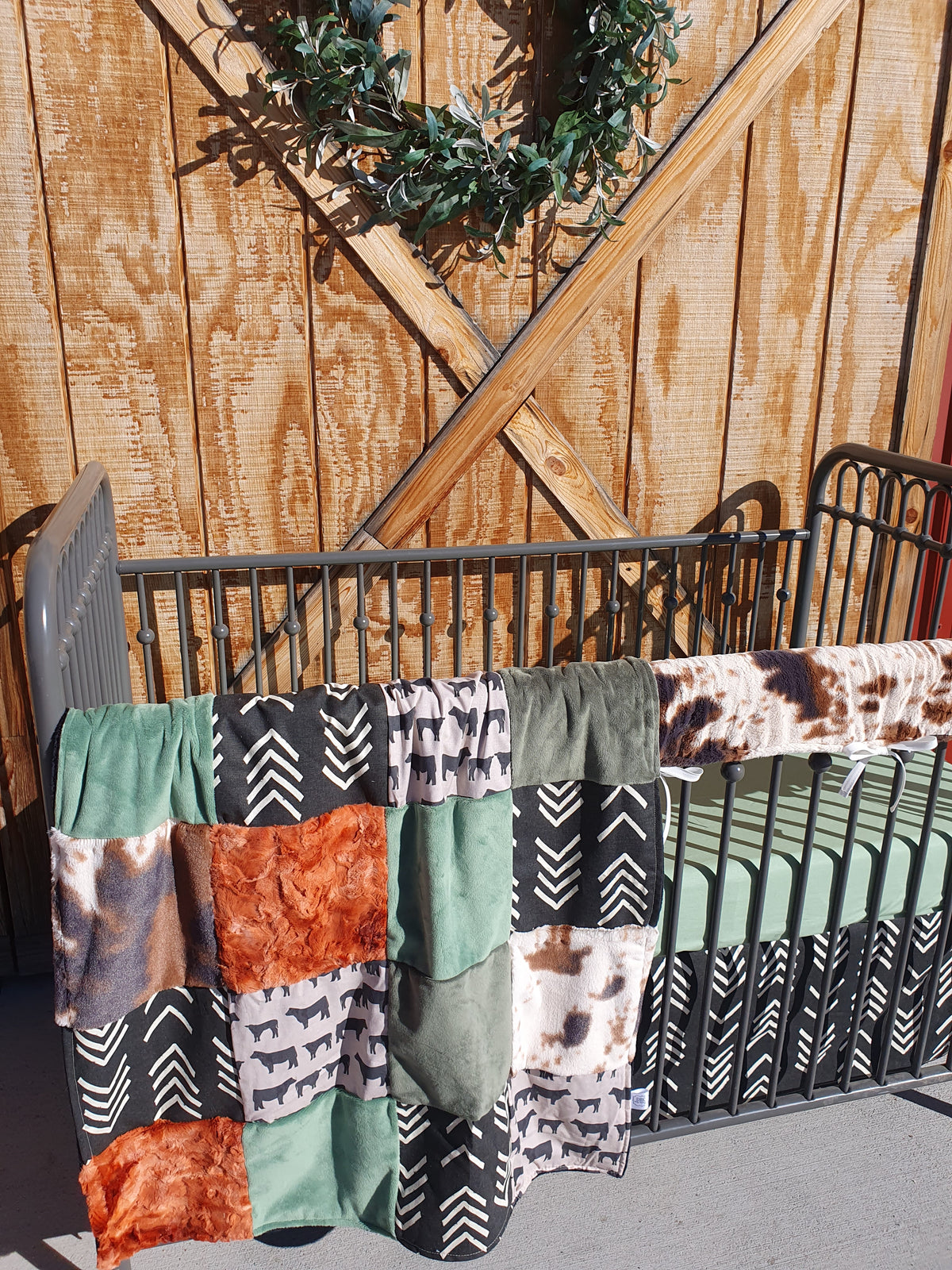 New Release Boy Crib Bedding- Boho Angus Western Baby &amp; Toddler Bedding Collection