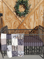 New Release Boy Crib Bedding- Wild Free Mountains Woodland Baby Bedding Collection - DBC Baby Bedding Co 