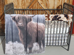 New Release Boy Crib Bedding- Highland Cow Western Baby Bedding Collection - DBC Baby Bedding Co 