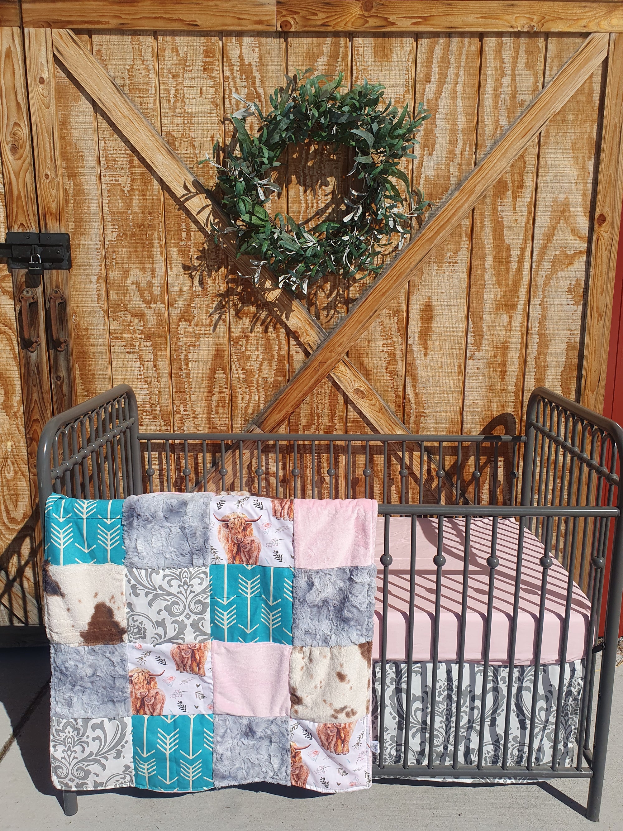 Live Bedding Sale - Highland Cow Collection - DBC Baby Bedding Co 