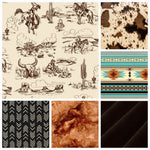 New Release Boy Crib Bedding- Cowboy Canyon Toile and Cow Minky Western Baby & Toddler Bedding Collection - DBC Baby Bedding Co 