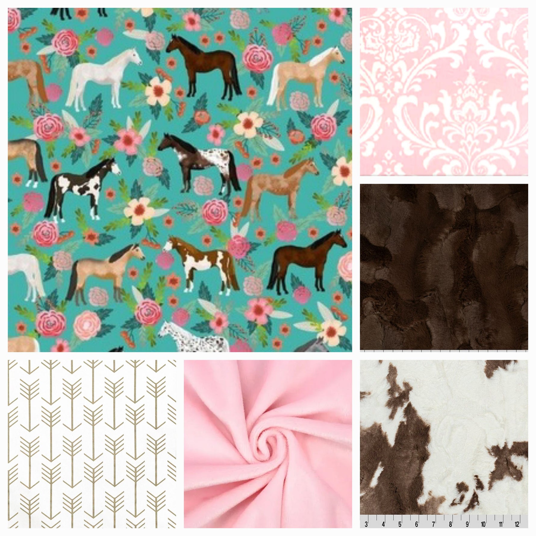 New Release Girl Crib Bedding- Horse Western Baby & Toddler Bedding Collection - DBC Baby Bedding Co 