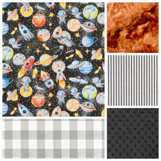 New Release Boy Crib Bedding - Astronauts and Planet Outerspace Baby & Toddler Bedding Collection - DBC Baby Bedding Co 