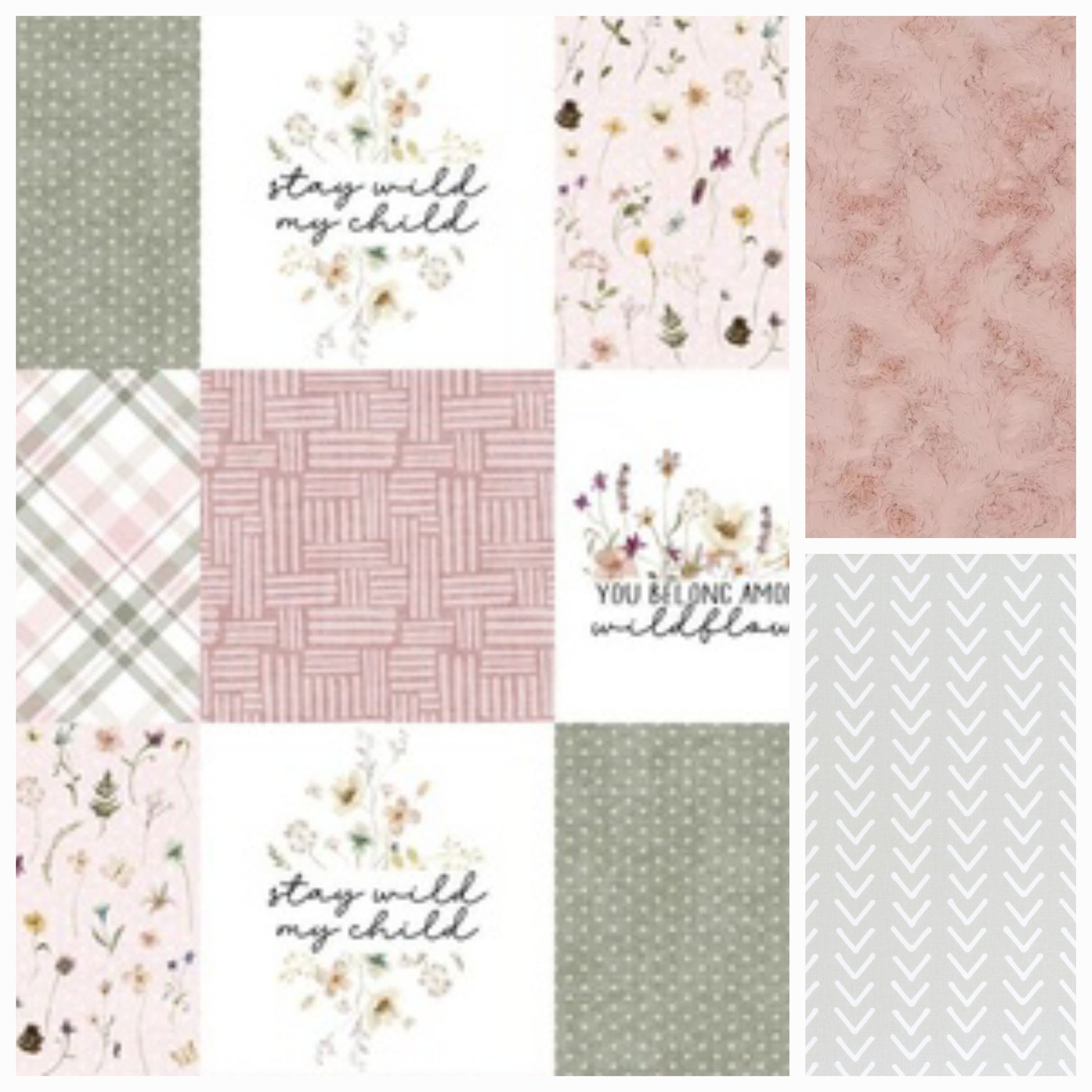 New Release Girl Crib Bedding- You belong amoung the Wildflowers Boho Floral Baby & Toddler Bedding Collection - DBC Baby Bedding Co 