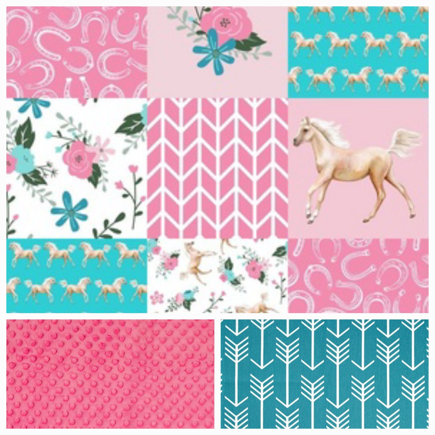 New Release Girl Crib Bedding- Palameno Horse Western Baby & Toddler Bedding Collection - DBC Baby Bedding Co 