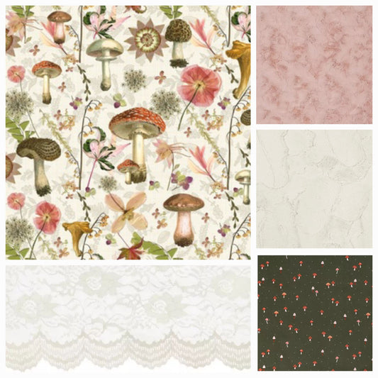 New Release Girl Crib Bedding - Mushroom Field Cottage Baby Bedding & Nursery Collection - DBC Baby Bedding Co 