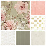 New Release Girl Crib Bedding - Sage Floral and Gold Cottage Baby Bedding & Nursery Collection - DBC Baby Bedding Co 