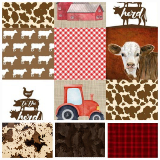 New Release Neutral Crib Bedding- New to the Herd Cow Farm Baby & Toddler Bedding Collection