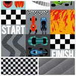 Boy Crib Bedding- Race Cars Baby & Toddler Bedding Collection - DBC Baby Bedding Co 