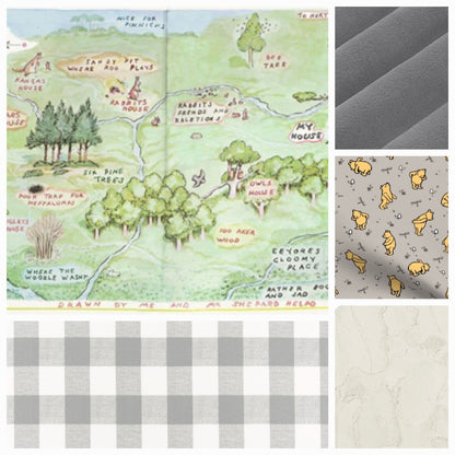 New Release Neutral Crib Bedding- 100 Acre Wood and Winnie Pooh Baby Bedding Collection