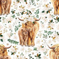 New Release Girl Crib Bedding - Magnolia Highland Cow Farm Girl Baby Bedding & Nursery Collection - DBC Baby Bedding Co 