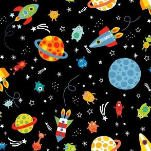 New Release Boy Crib Bedding- Astronaut Rockets in Outer Space Baby Bedding and Nursery Coordinates - DBC Baby Bedding Co 