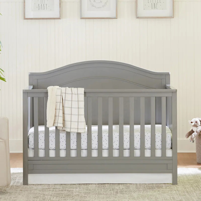 Standard Cribs - Charlie Convertible Crib in Gray - DBC Baby Bedding Co 