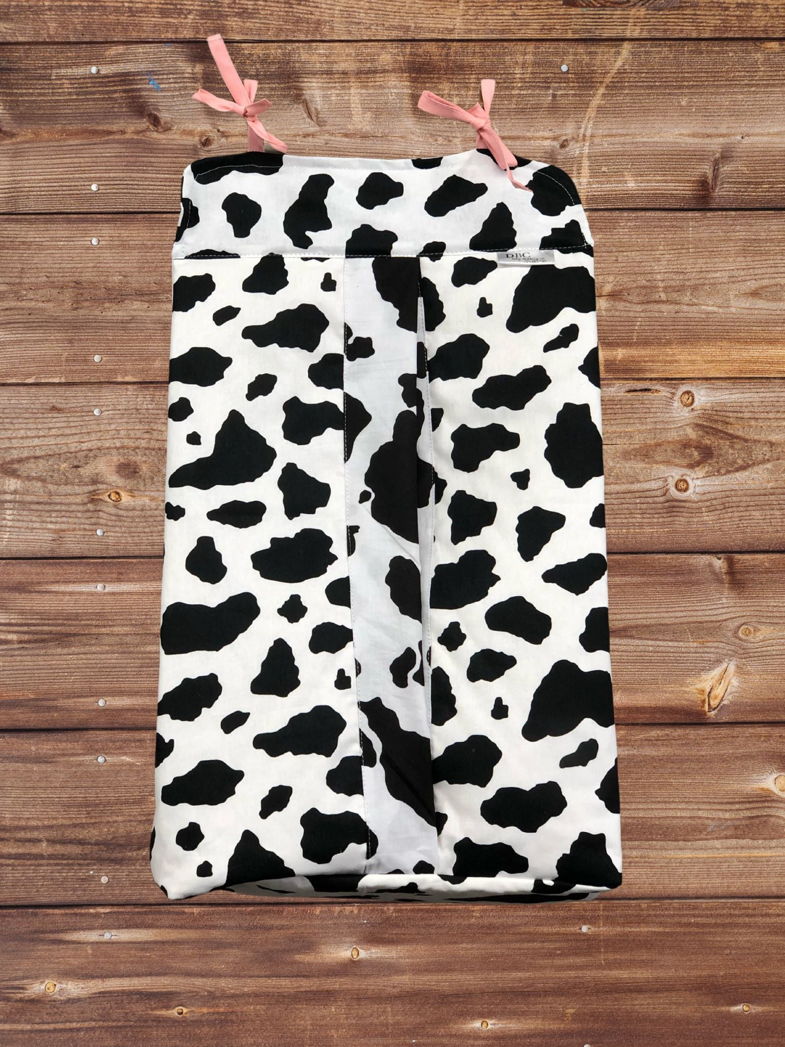 Diaper stacker - Black White Cow Print Farm Diaper Stacker - DBC Baby Bedding Co 