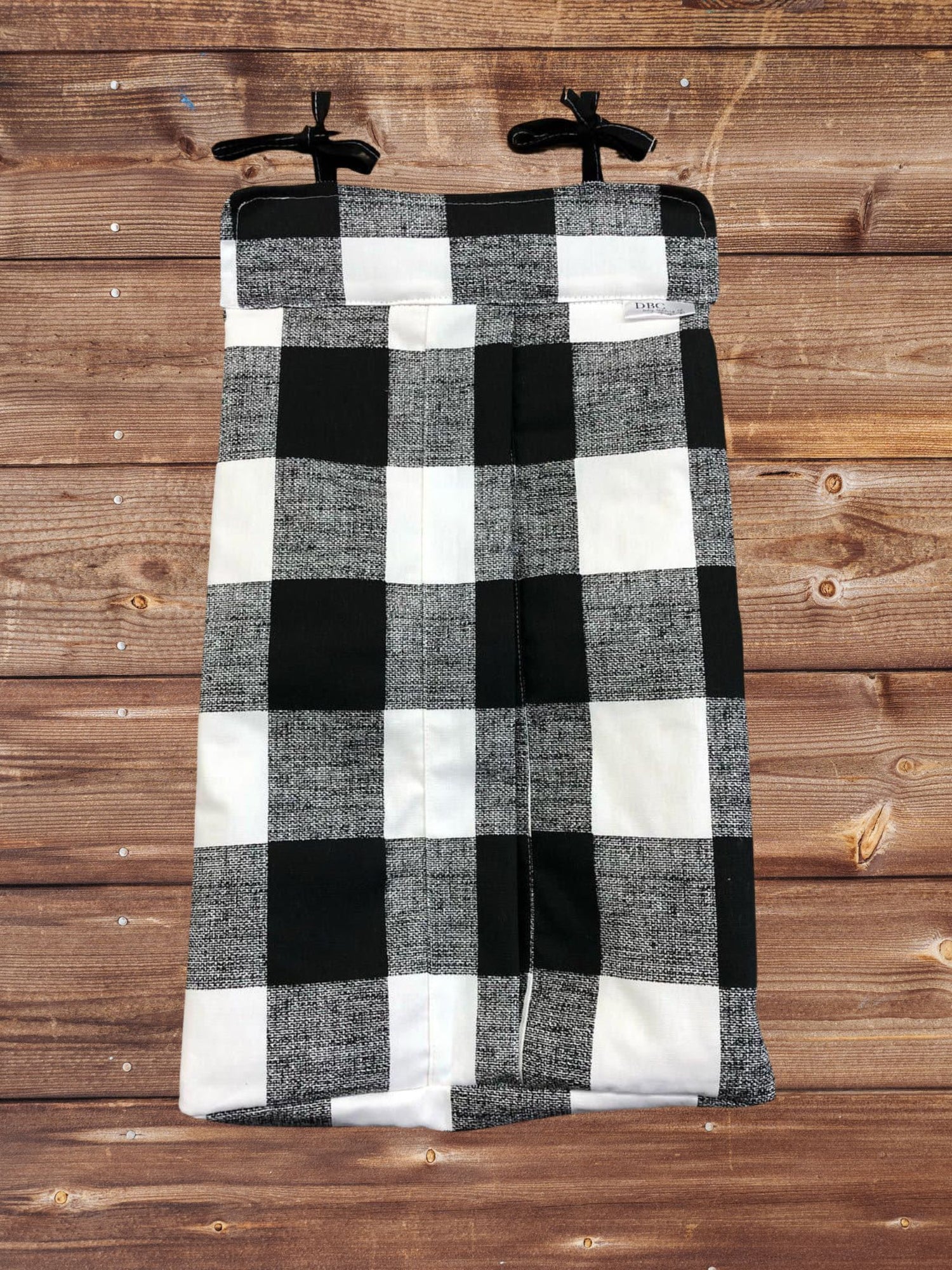 Diaper stacker - Black Buffalo Check Diaper Stacker - DBC Baby Bedding Co 