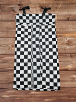 Diaper stacker - Race Flag Check Racing Diaper Stacker - DBC Baby Bedding Co 