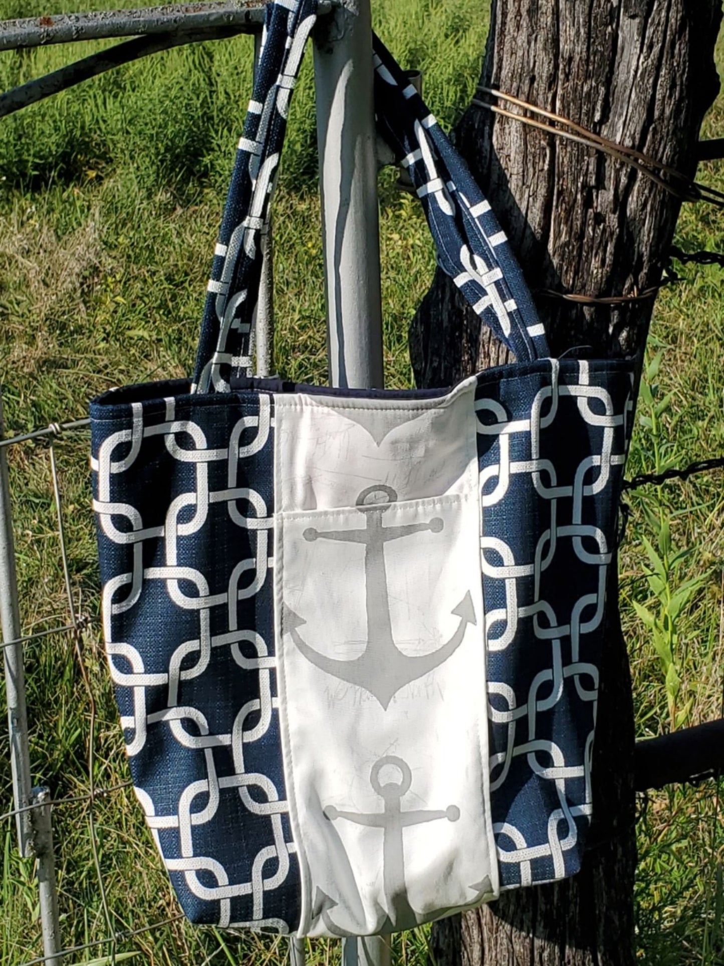 Tote Bag - Nautical Anchors Bag