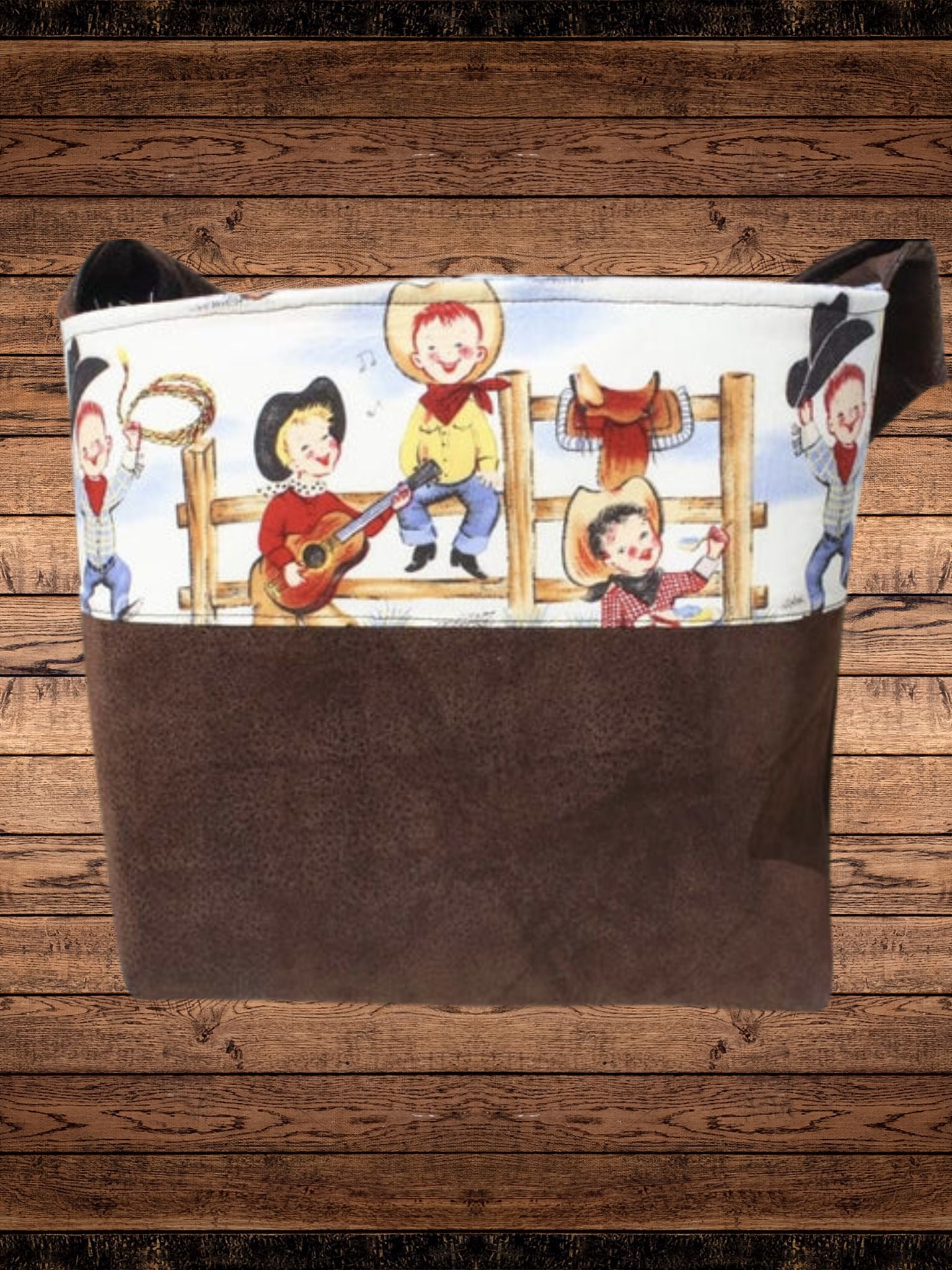 Tote Bag - Vintage Cowpoke Western Bag - DBC Baby Bedding Co 