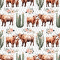 New Release Girl Crib Bedding- New to the Herd Highland Cow Western Baby & Toddler  Bedding Collection - DBC Baby Bedding Co 